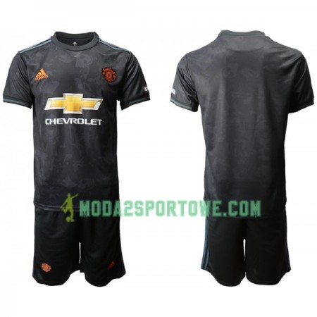 Koszulka Manchester United Dziecięcy Trzeci Stroje Piłkarskie 2019/20 Krótki Rękaw